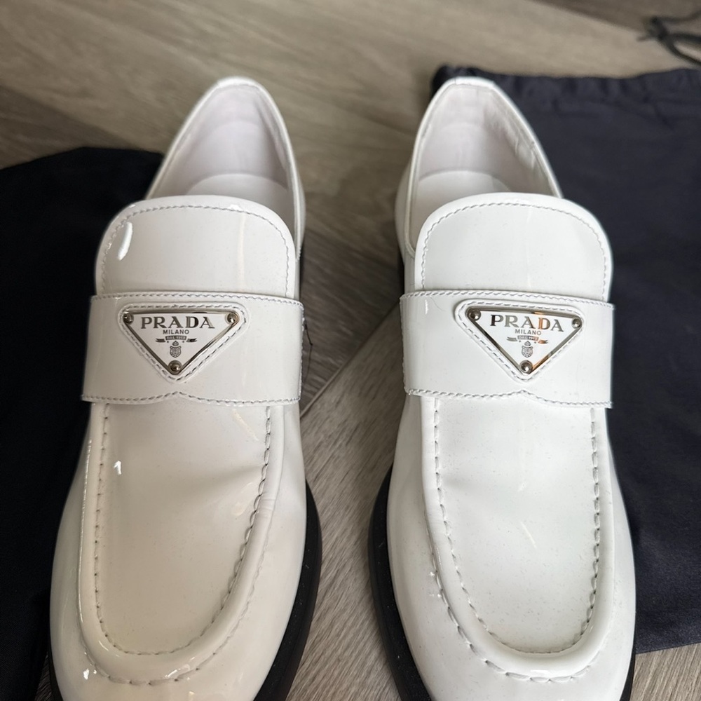 Prada women’s White Loafers